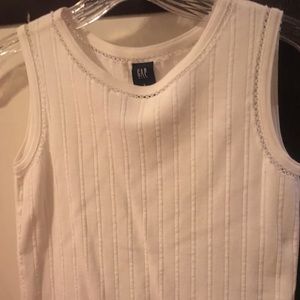 Girls white gap sleeveless top